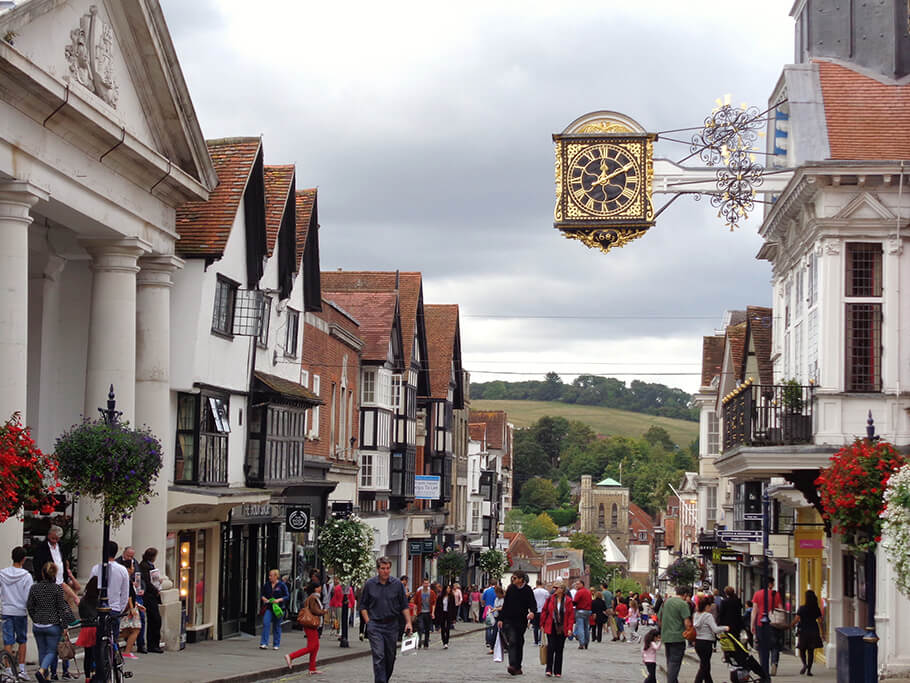 guildford most popular place in surrey